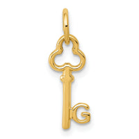 14k Key Letter G Initial Charm-K3442G