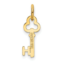 14k Key Letter H Initial Charm-K3442H