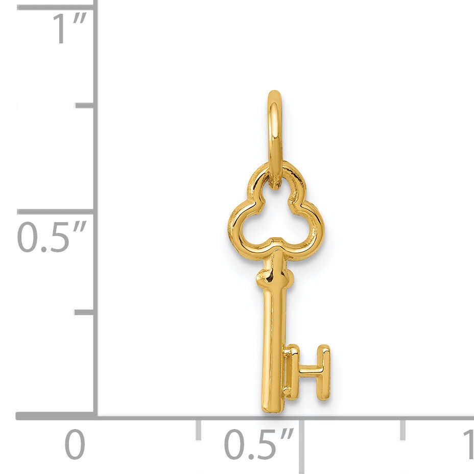 14k Key Letter H Initial Charm-K3442H