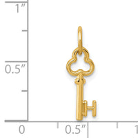14k Key Letter H Initial Charm-K3442H