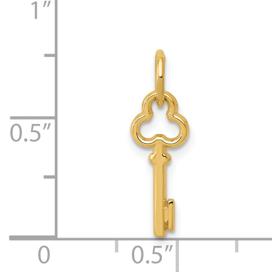 14k Key Letter I Initial Charm-K3442I