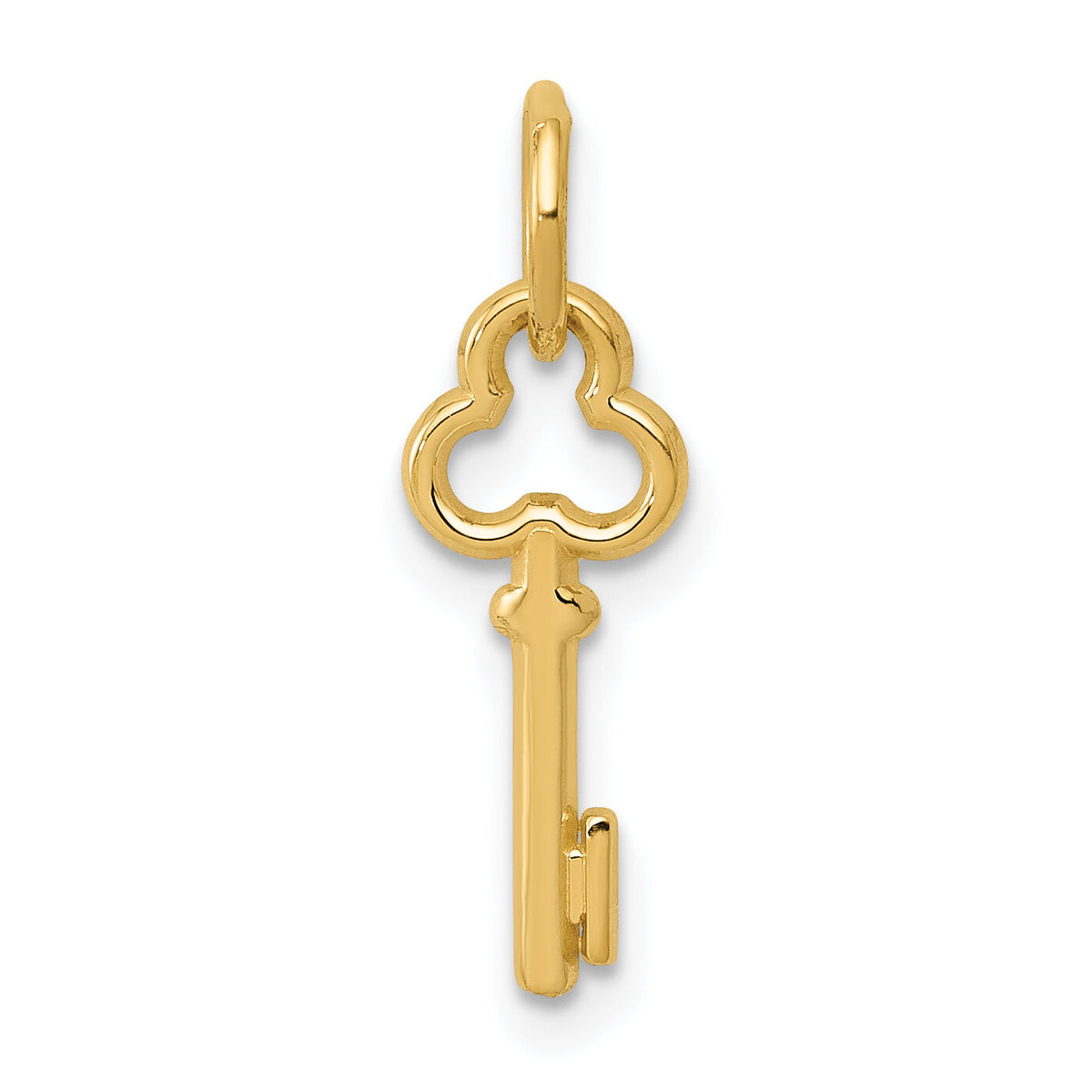 14k Key Letter I Initial Charm-K3442I