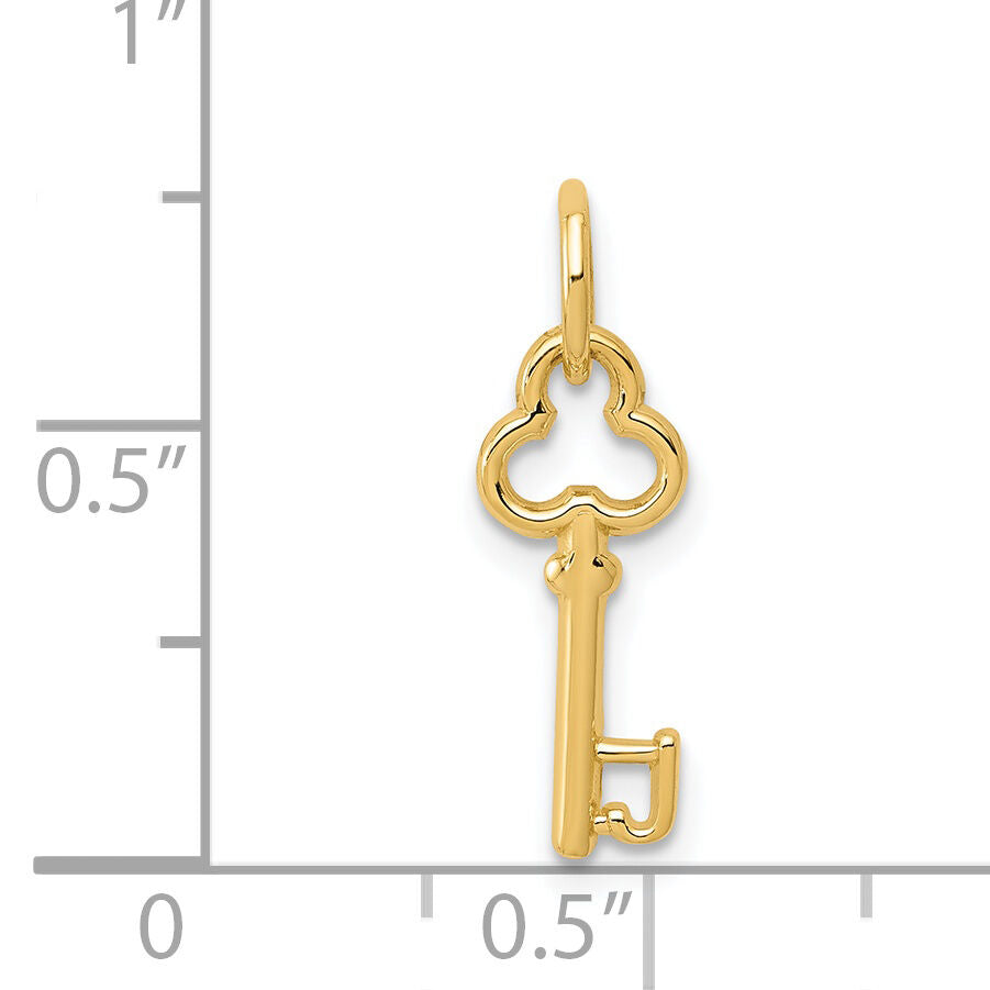 14k Key Letter J Initial Charm-K3442J