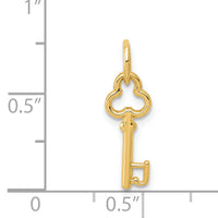 14k Key Letter J Initial Charm-K3442J