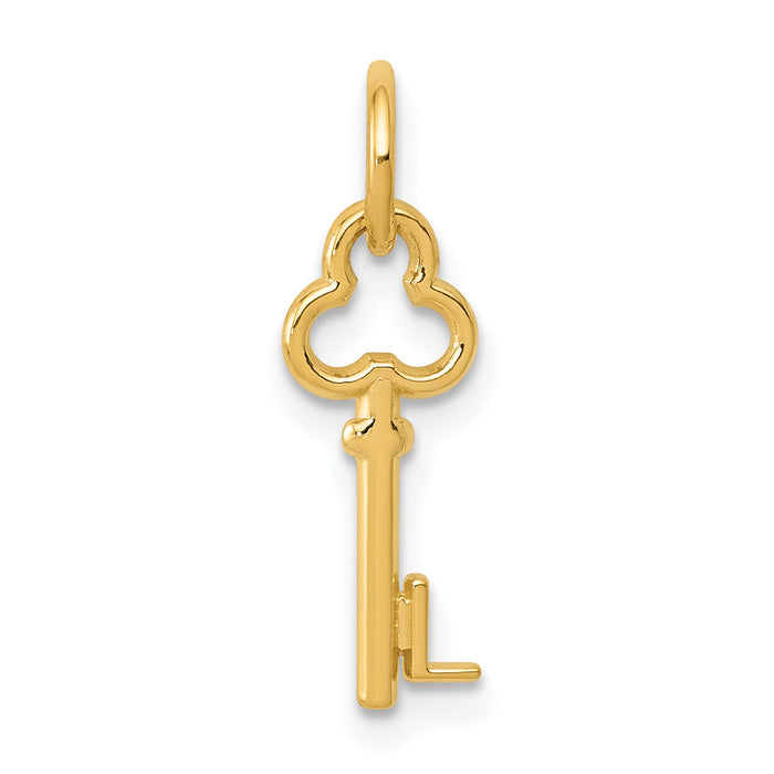 14k Key Letter L Initial Charm-K3442L