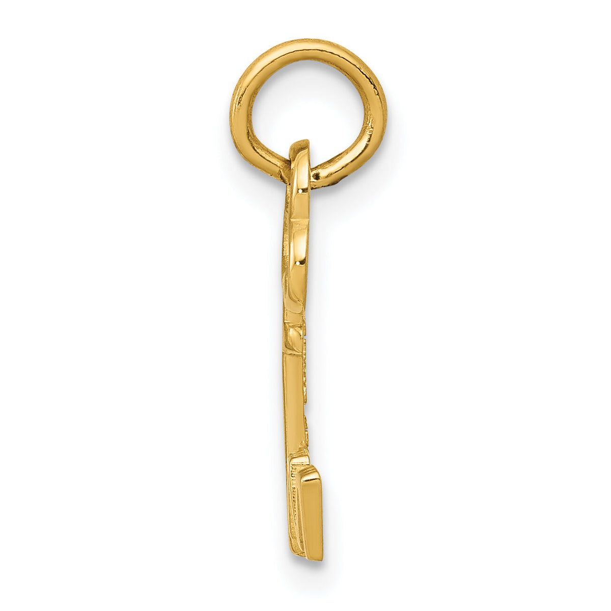 14k Key Letter M Initial Charm-K3442M