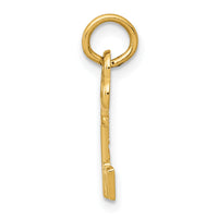 14k Key Letter M Initial Charm-K3442M