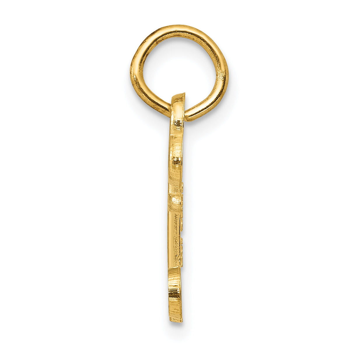 14k Key Letter O Initial Charm-K3442O