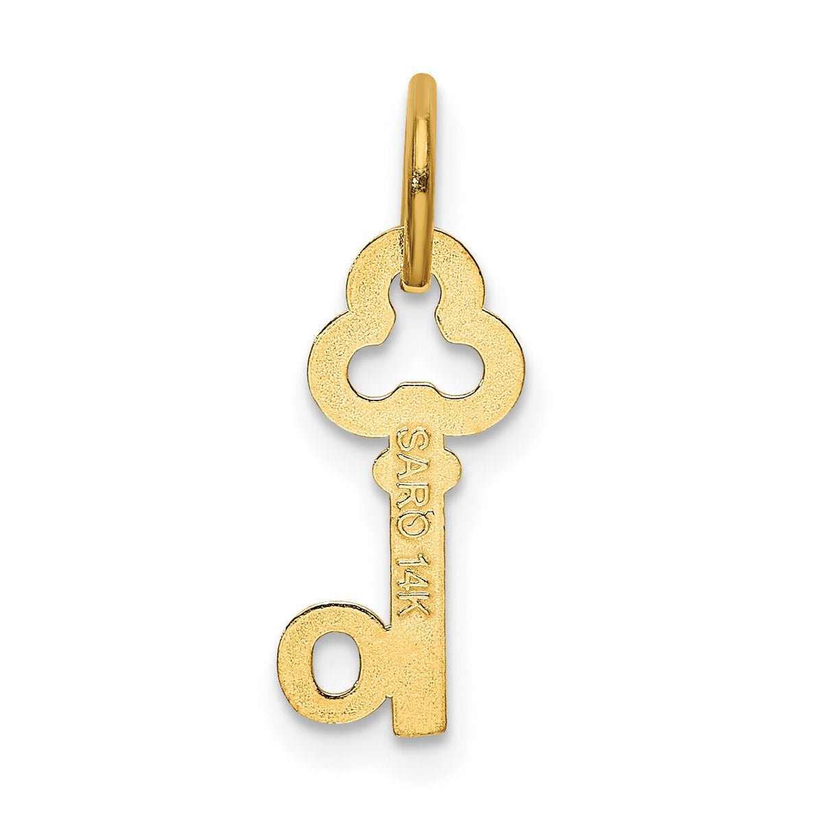14k Key Letter O Initial Charm-K3442O
