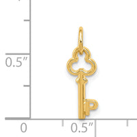 14k Key Letter P Initial Charm-K3442P