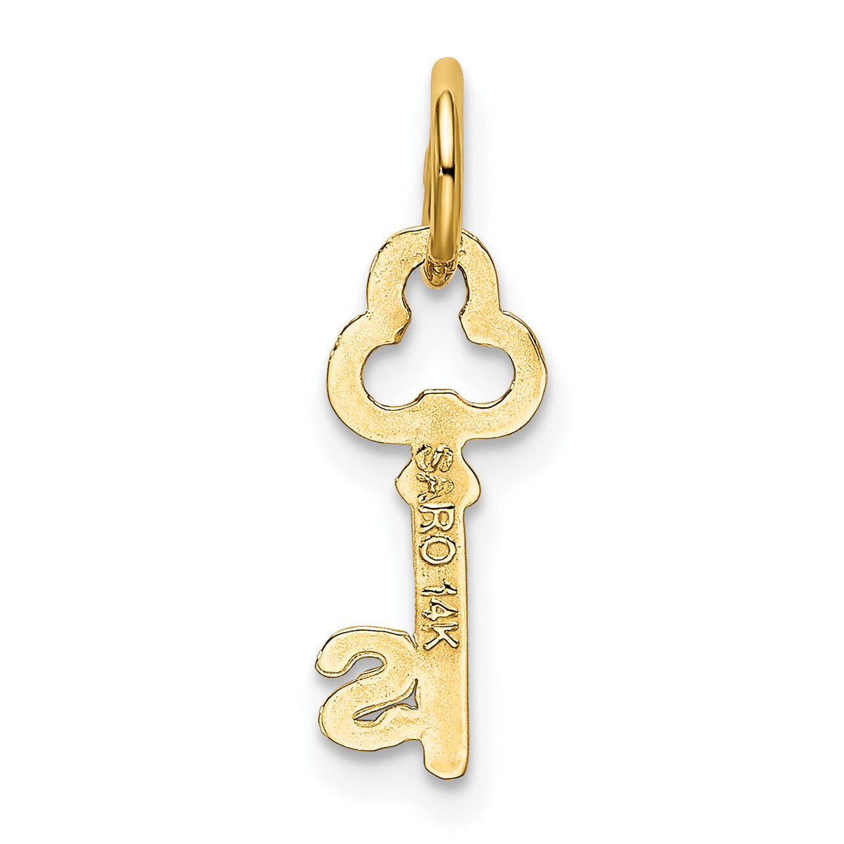 14k Key Letter S Initial Charm-K3442S