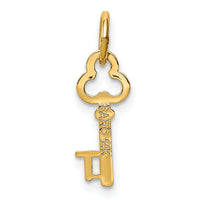 14k Key Letter T Initial Charm-K3442T