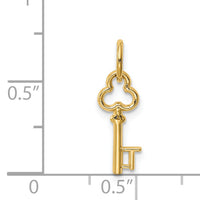 14k Key Letter T Initial Charm-K3442T