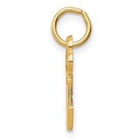 14k Key Letter V Initial Charm-K3442V