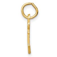 14k Key Letter W Initial Charm-K3442W