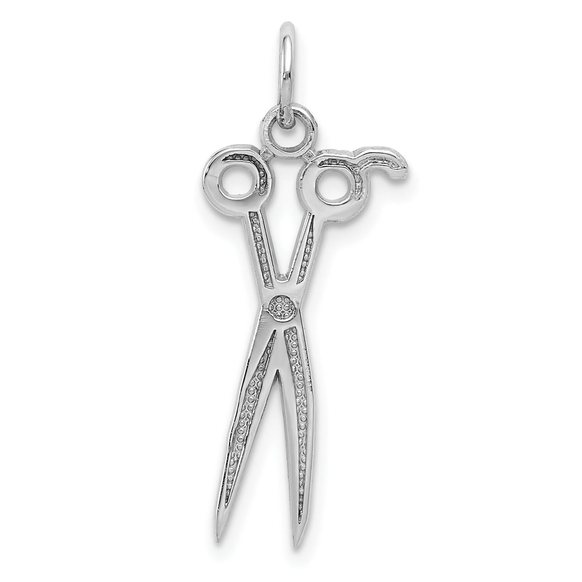 14k White Gold Scissors Charm-K3486