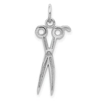 14k White Gold Scissors Charm-K3486
