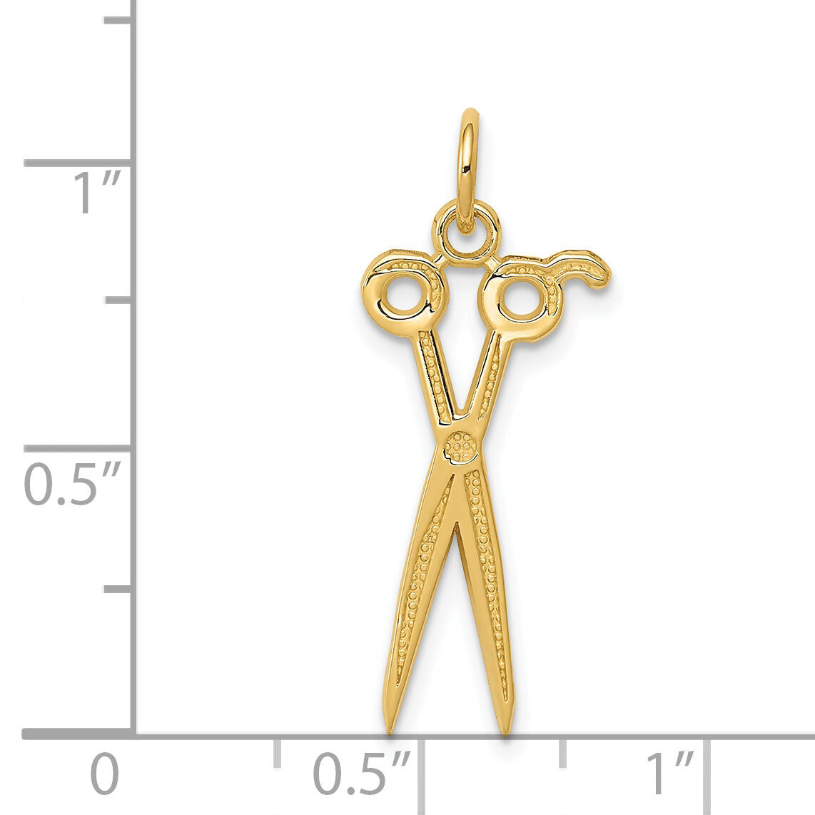 14k Scissors Charm-K3487