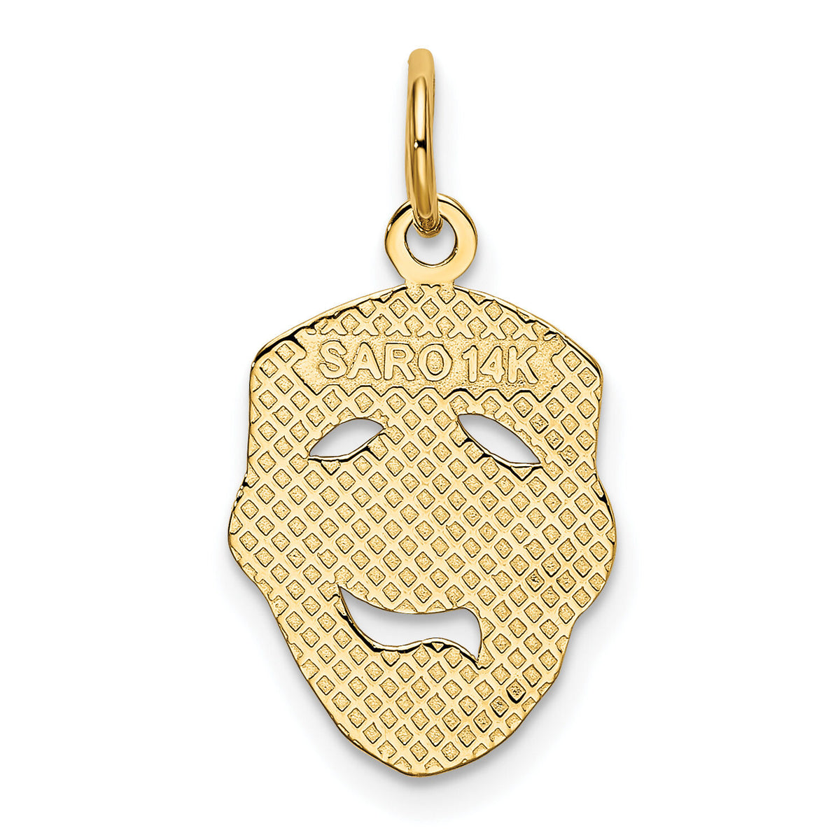 14k Comedy Mask Charm-K3490