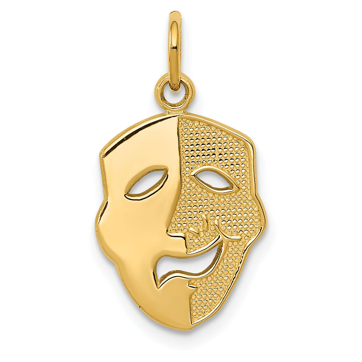 14k Comedy Mask Charm-K3490