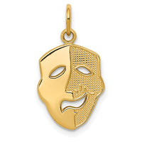 14k Comedy Mask Charm-K3490