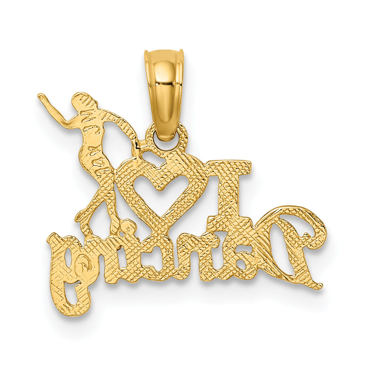14K I HEART DANCING W/Dancer Charm-K3497