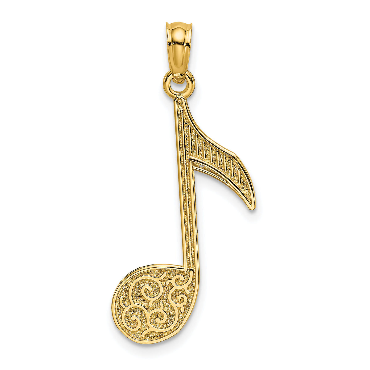 14k Music Note Charm-K3498
