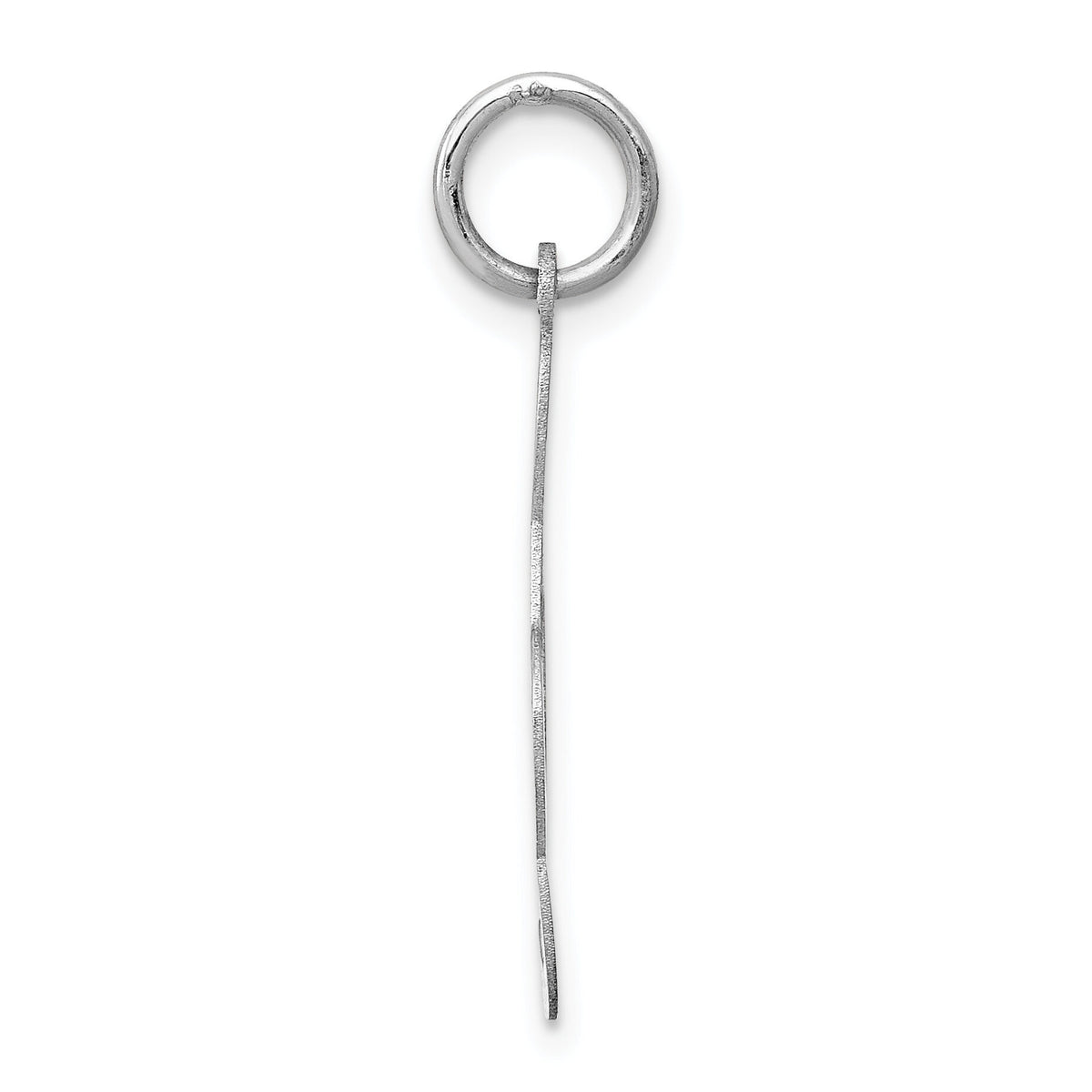 14k White Gold Polished Treble Clef Charm-K3501