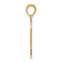 14k Piano Pendant-K3506