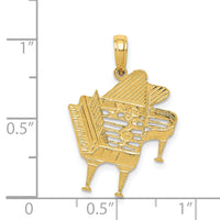 14k Piano Pendant-K3506