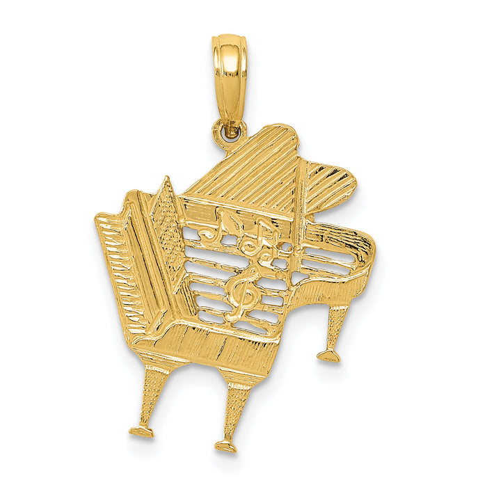 14k Piano Pendant-K3506
