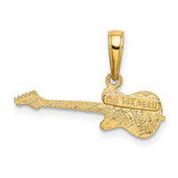 14k Electric Guitar Pendant-K3512