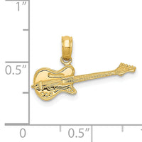 14k Electric Guitar Pendant-K3512