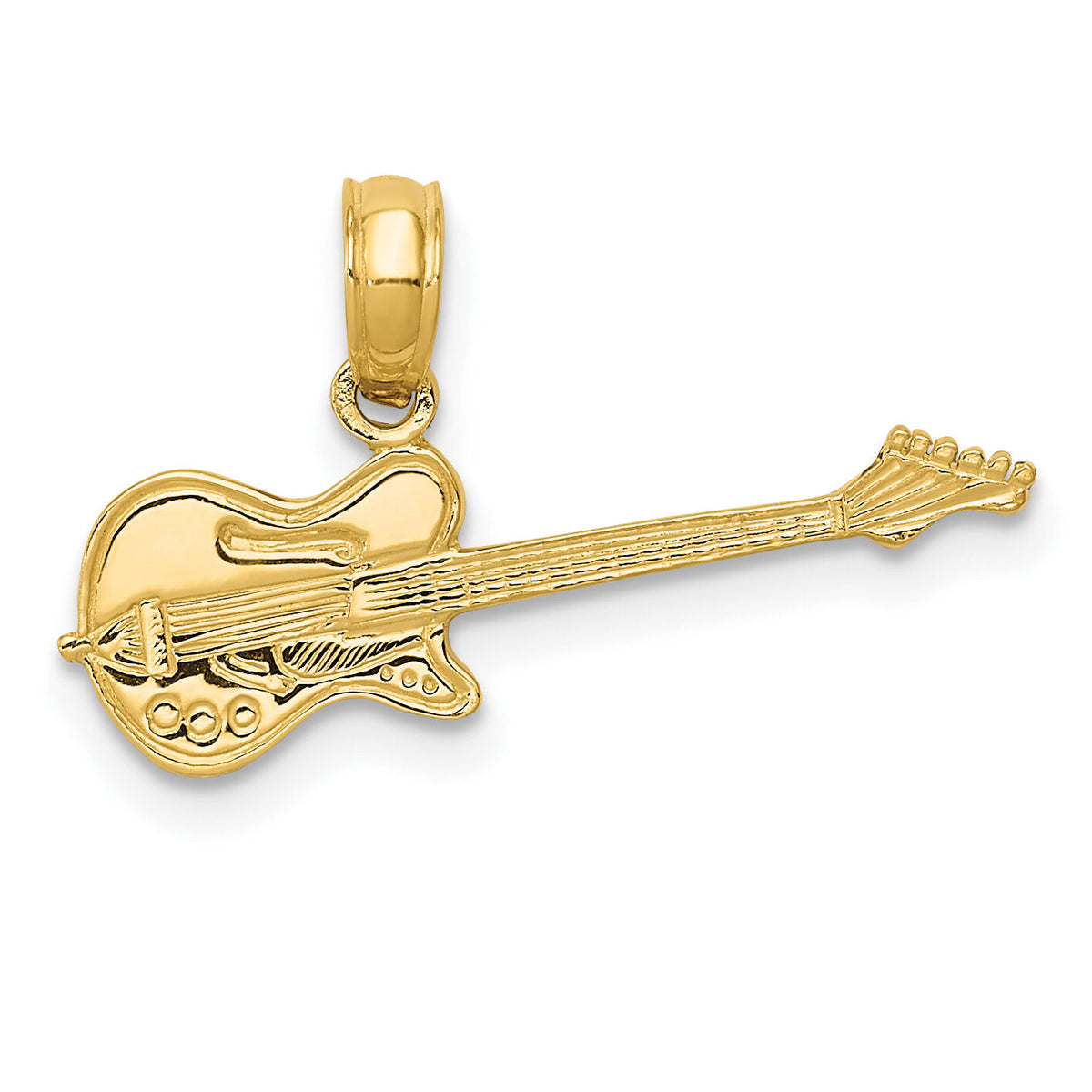 14k Electric Guitar Pendant-K3512