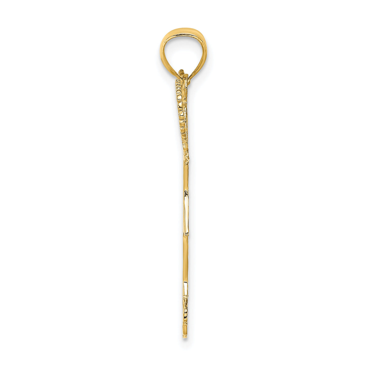 14k Cheerleader w/Pom-Poms Charm-K3523