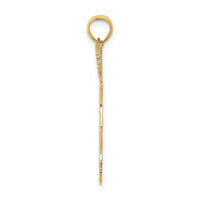 14k Cheerleader w/Pom-Poms Charm-K3523