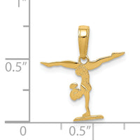 14k Gymnastics Pendant-K3530
