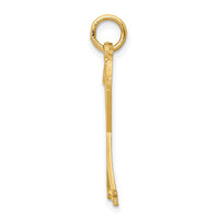 14k Ski Poles Charm-K3542