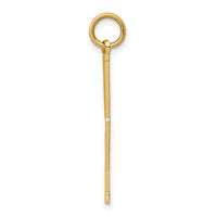 14k Goalie Stick Charm-K3545