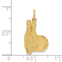 14k Bowling Pins Charm-K3553