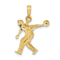 14k Male Bowling Charm-K3556