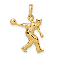 14k Male Bowling Charm-K3556