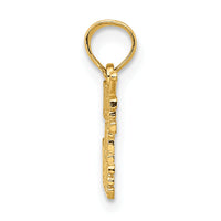 14K HOLE IN ONE w/Golf Club Charm-K3558