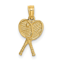 14k Tennis Racquets Charm-K3568