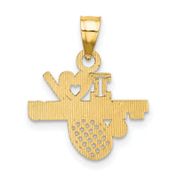 14K I HEART TENNIS Charm-K3570