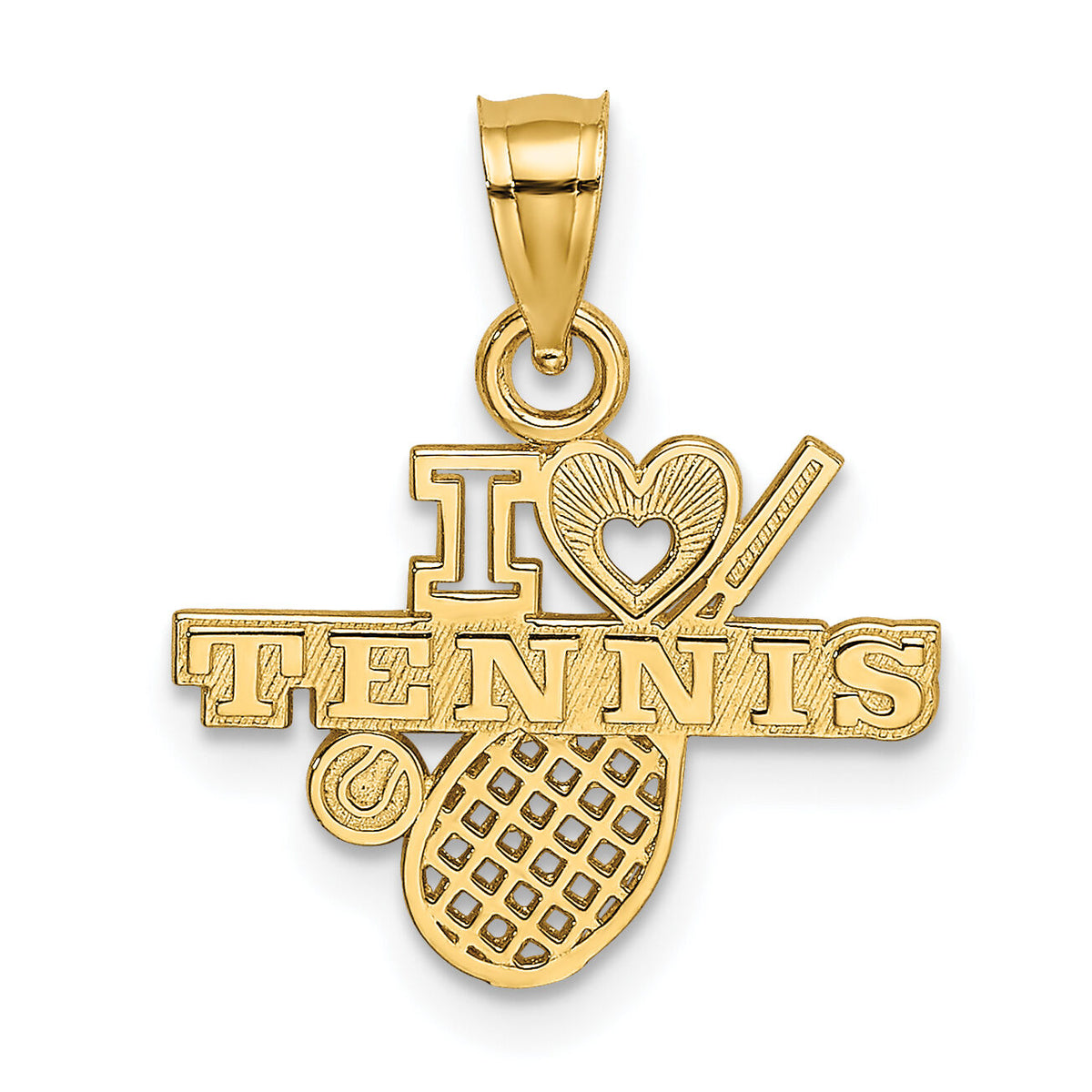 14K I HEART TENNIS Charm-K3570