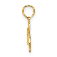 14K I HEART SOCCER w/Ball Charm-K3578