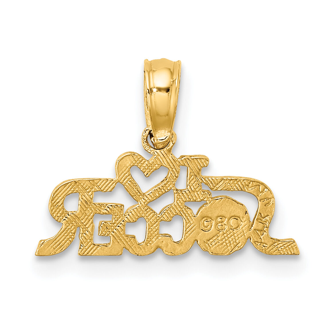 14K I HEART SOCCER Charm-K3579