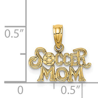 14K SOCCER MOM Charm-K3581