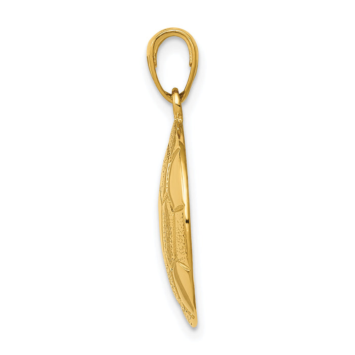 14k Soccer Ball Pendant-K3584